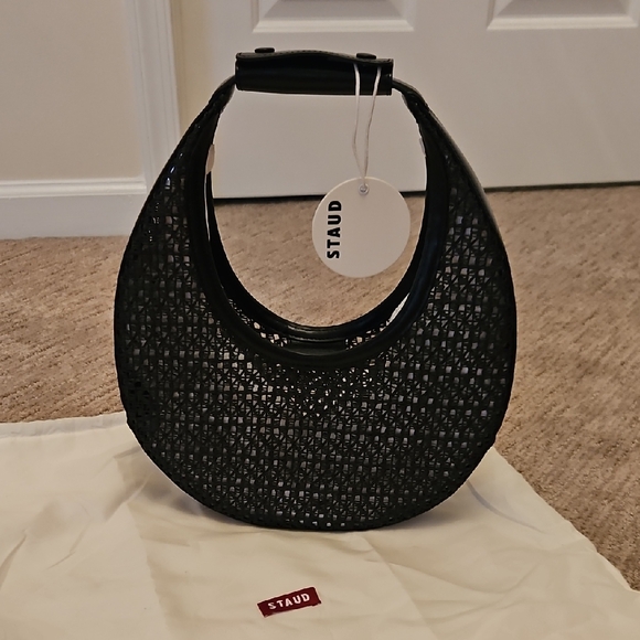 STAUD Moon Raffia  Bag - Picture 1 of 4